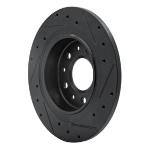 Buick Envista Brake Rotor (1) - Rear Left - R1 Concepts - Drilled & Slotted - Black - `16-`25